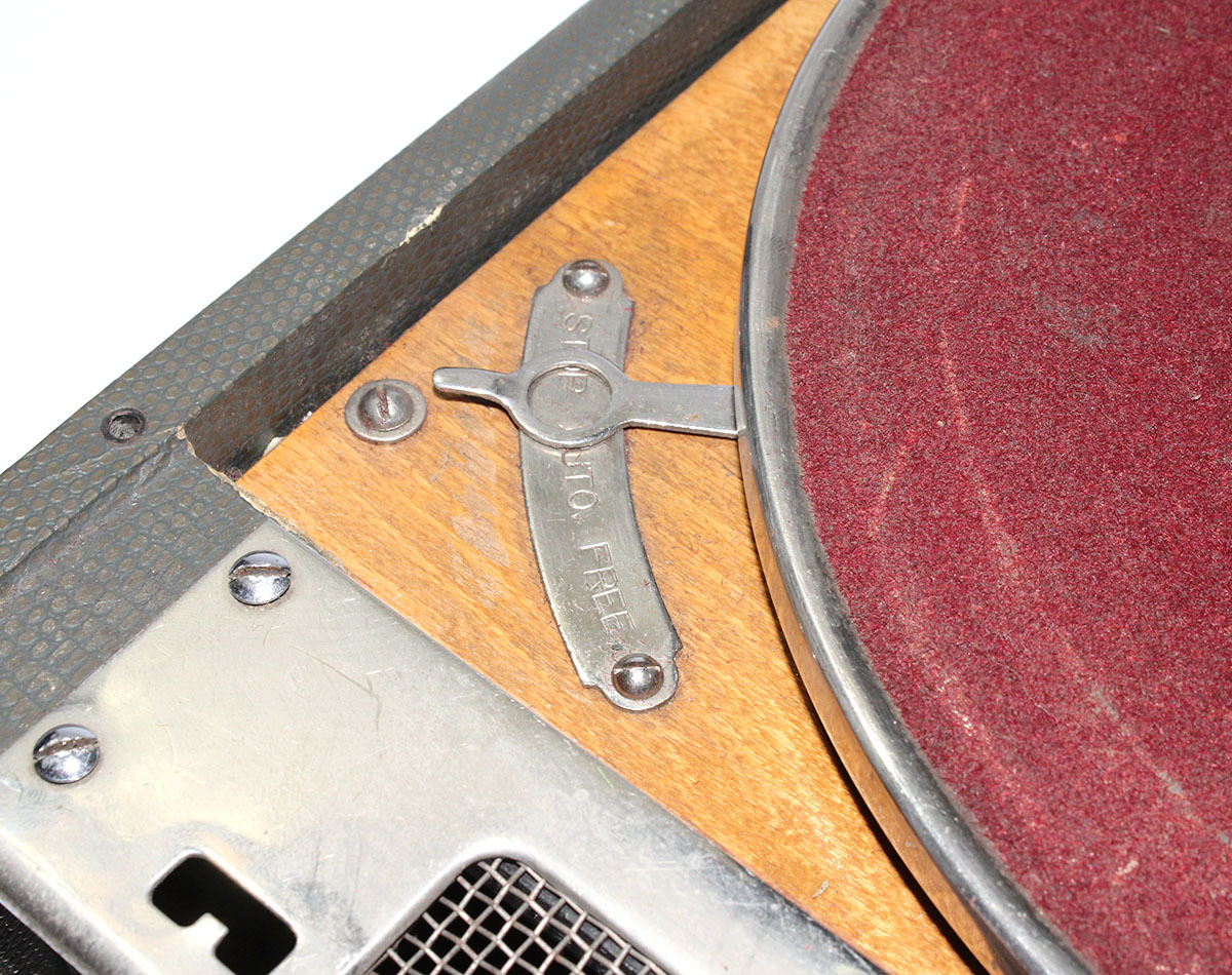 NITTIKU MG-301 gramophone day . retro / Vintage / Vintage / antique operation not yet verification therefore Junk ya0901