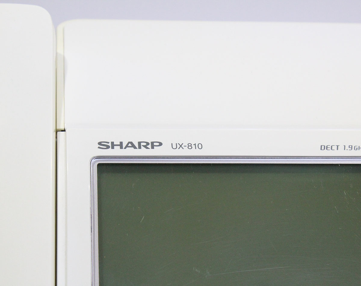 SHARP シャープ UX-810 FAX 電話機 デジタル コードレス ファクシミリ 子機2台付 fappy ファッピィ 中古 ya0946_画像2