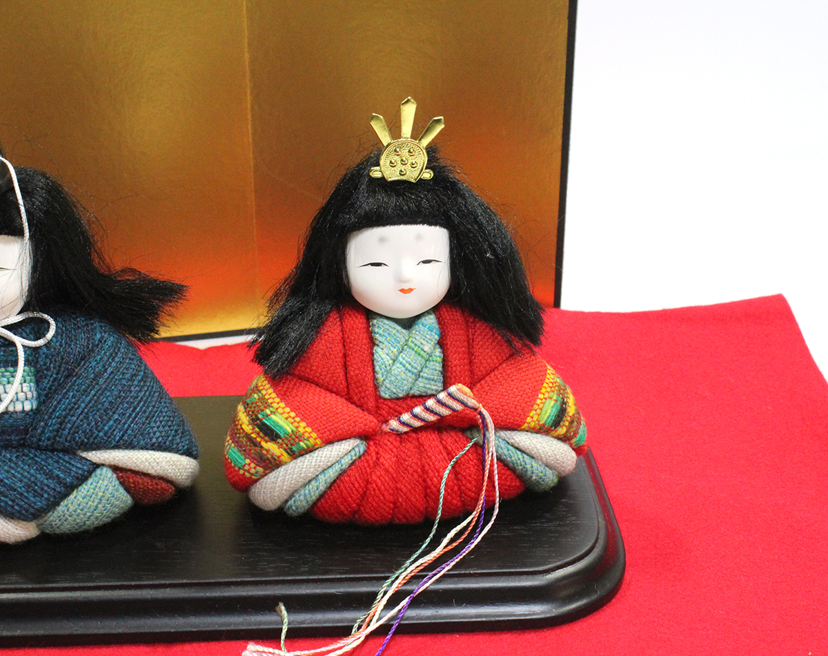 雛人形 内裏雛　雛人形　優佳良織 北海道　伝統 美術 工芸品 ユーカラ織　ひな人形 中古 ya0875_画像4