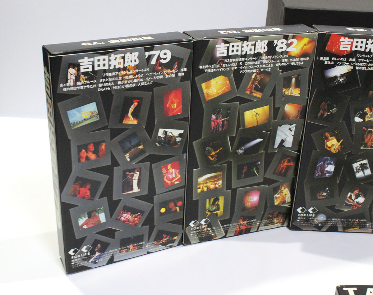  Yoshida Takuro 79-90 VHS video 5 volume +hi -stroke Lee book box singer / star / music collection used present condition goods ya0955