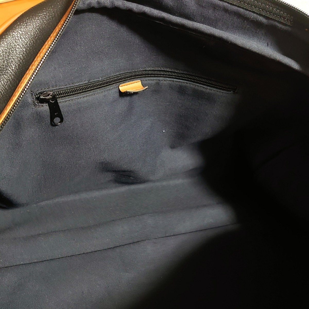 Burberrys Burberry zPVC кожа тень шланг Logo сумка "Boston bag" большая вместимость место хранения Brown темно-синий подлинная вещь Vintage tp-24x149