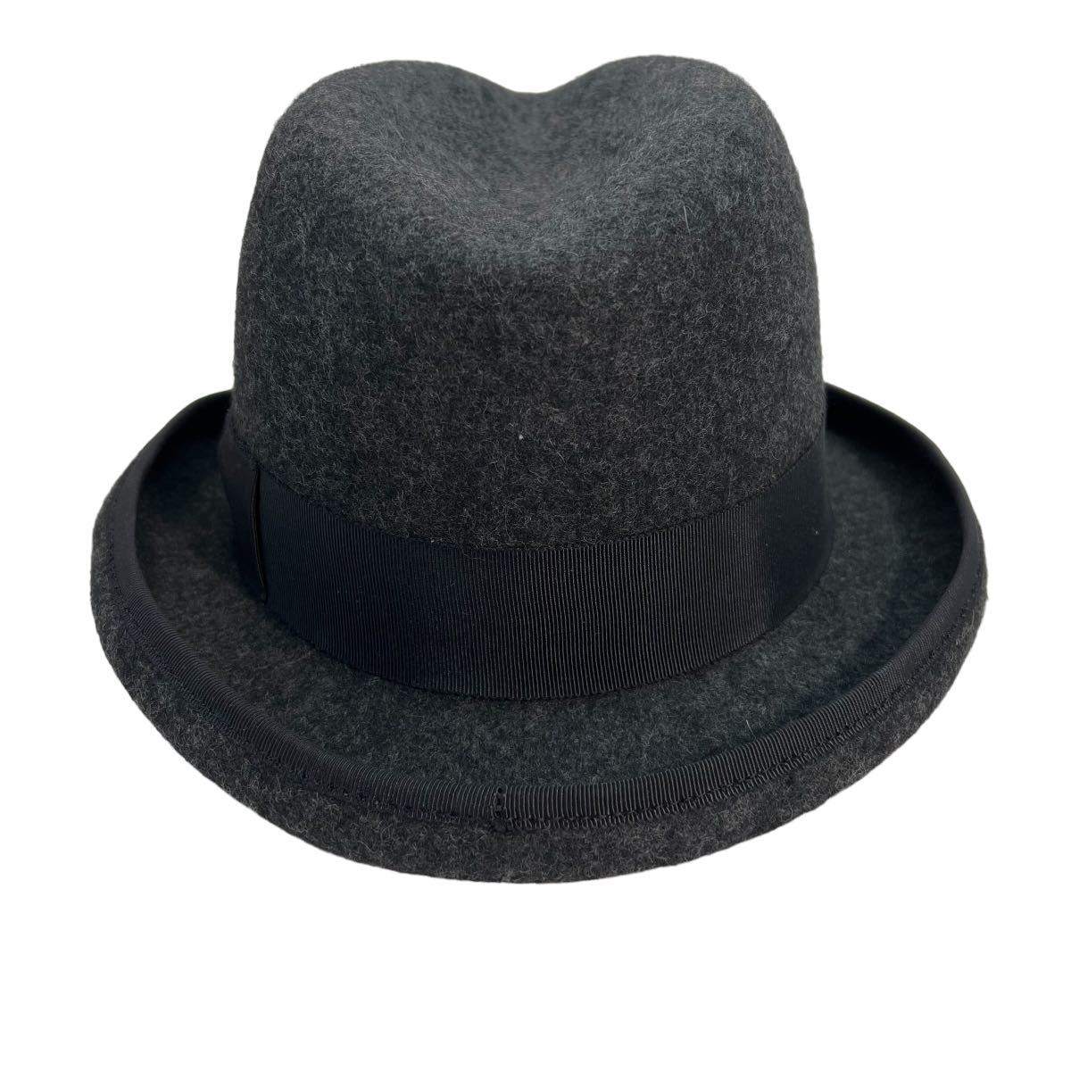  regular price 2.2 ten thousand new goods GANGSTERVILLE gang Star Bill wool felt hat size M(58.0cm rom and rear (before and after) ) gray unused goods tag attaching made in Japan A2161