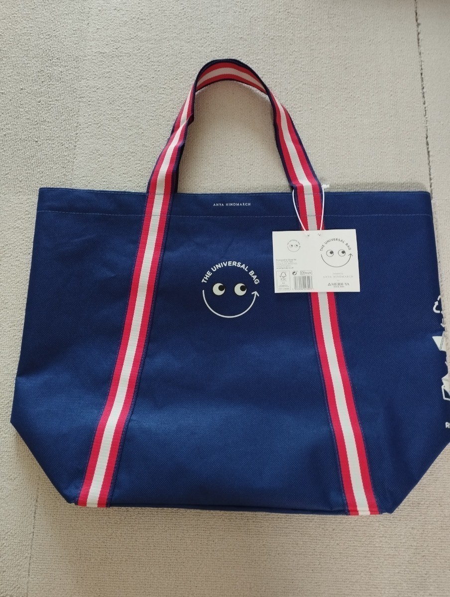 アニヤ バッグ アニヤハインドマーチ エコバッグ トートバッグ ANYA HINDMARCH MEIDI-YA ユニバーサルバッグ 明治屋 コラボ バック 新品