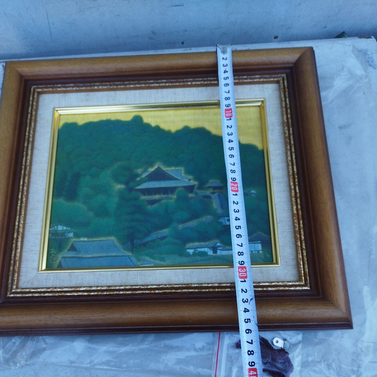 複製「模写」絵画アート風景画　薫風　長谷寺　平山郁夫【80サイズ】_画像5