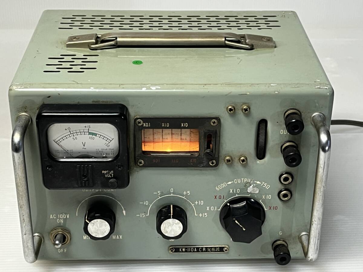 昭和のビンテージ/レトロ/アンティーク　　CR発振器　　KW-110A　　通電確認OK　　ジャンク扱い_画像1