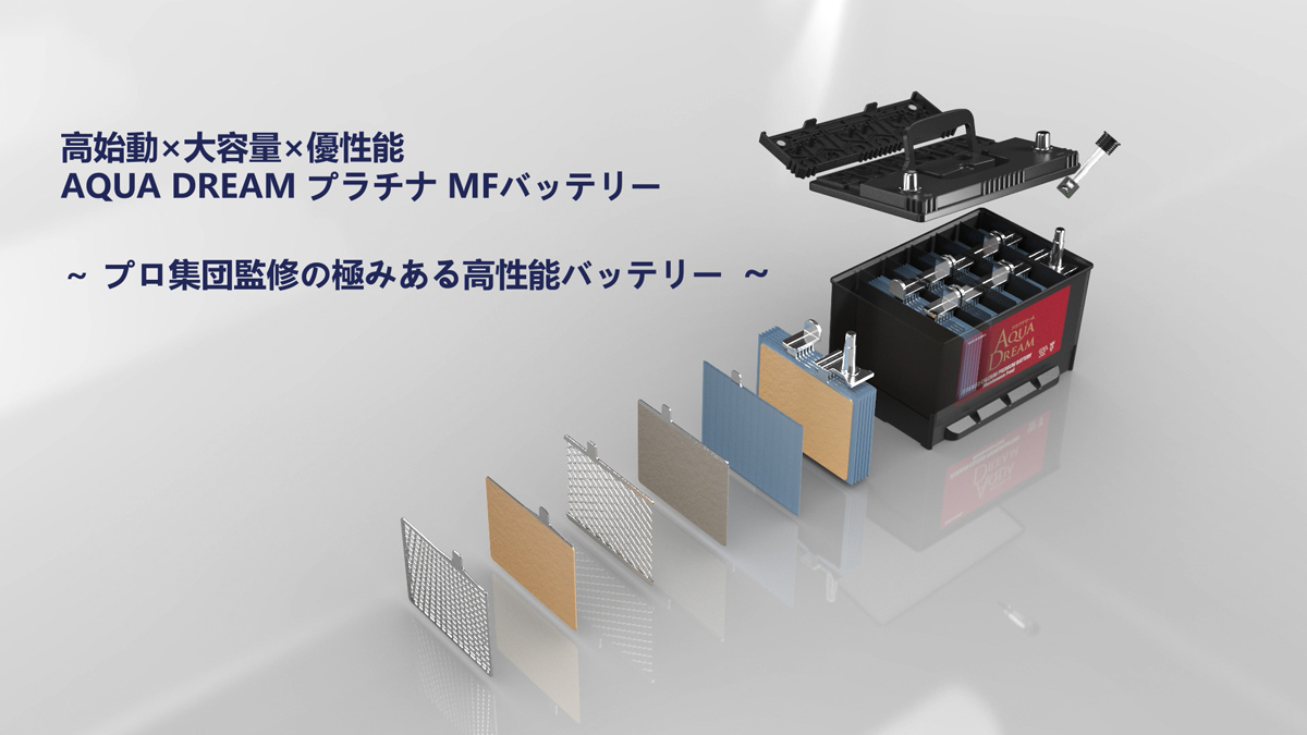 AQUA DREAM 充電制御車対応 バッテリー スクラム EBD-DG64V 10/5～ パワースライドドア 新車搭載:55B24L(寒冷地仕様) AD-MF75B24L_画像2