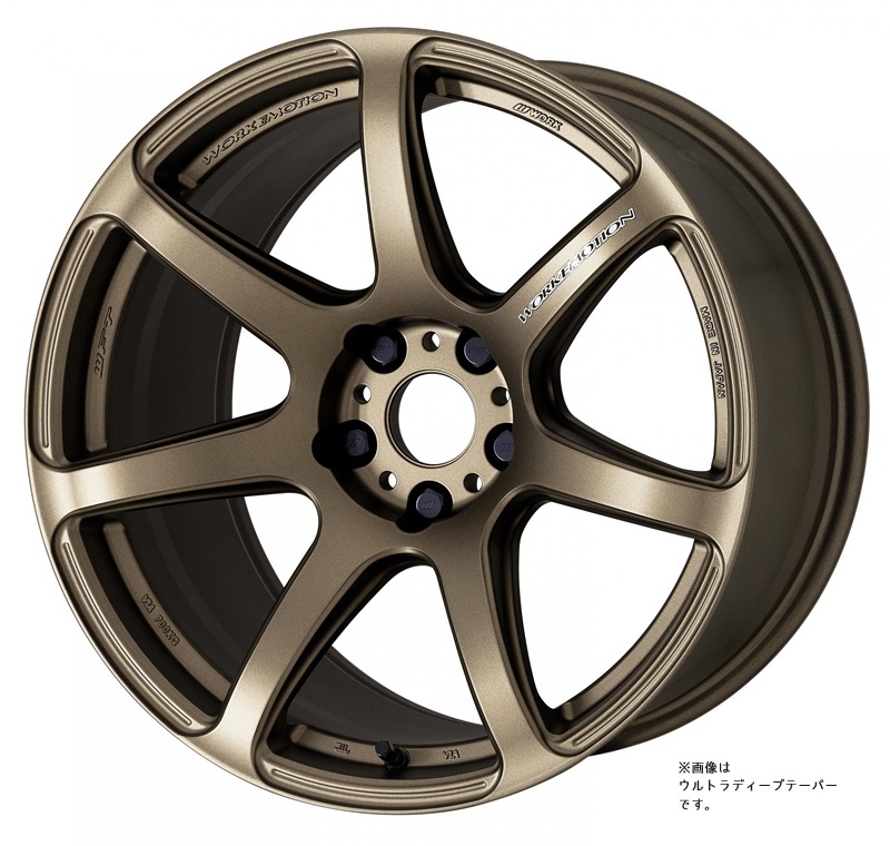 WORK EMOTION T7R トヨタ ヤリス 5BA-MXPA10 1ピース ホイール 1本【17×7J 4-100 INSET47 アッシュドチタン】_画像2