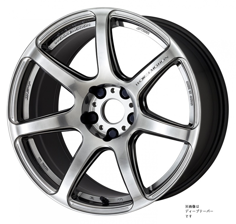 WORK EMOTION T7R トヨタ クラウン ハイブリッド DAA-AWS210 1ピース ホイール 1本【17×7J 5-114.3 INSET38 グリミットシルバー】_画像2