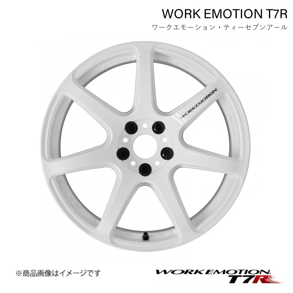 WORK EMOTION T7R トヨタ ノア/ヴォクシー ワイドボディ 2WD DBA-ZRR70W 1ピース ホイール 1本【17×7J 5-114.3 INSET53 ホワイト】_画像1
