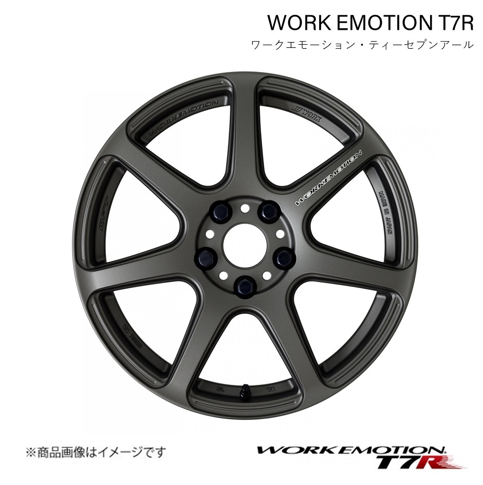 WORK EMOTION T7R スバル フォレスター DBA-SJG(2.0XT) 1ピース ホイール 1本【18×7.5J 5-100 INSET47 マットカーボン】_画像1