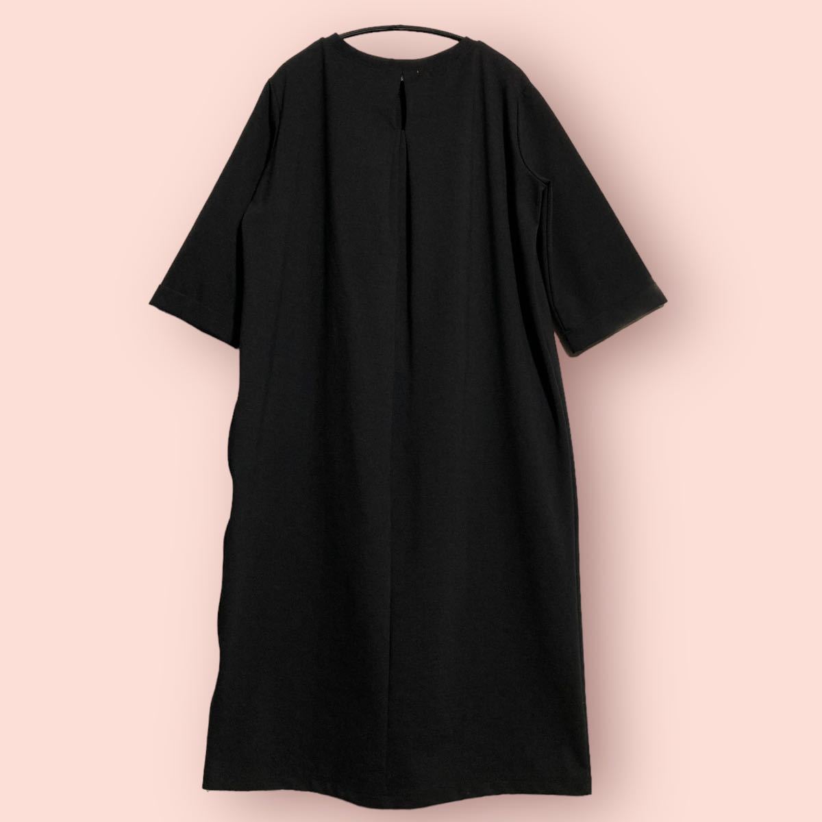 natural couture Nice Claup new goods unused black long One-piece 