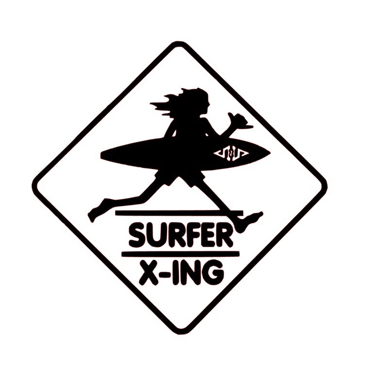 48　送料無料　白　SURF-N-SEA 　ステッカー カッティングシール ハレイワ HAREIWA Surfer x-ing ハワイアン ALOHA　Hawaii_画像1
