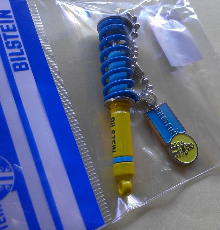 新品　ビルシュタイン　BILSTEIN　イエローチューブキーホルダー2_画像2