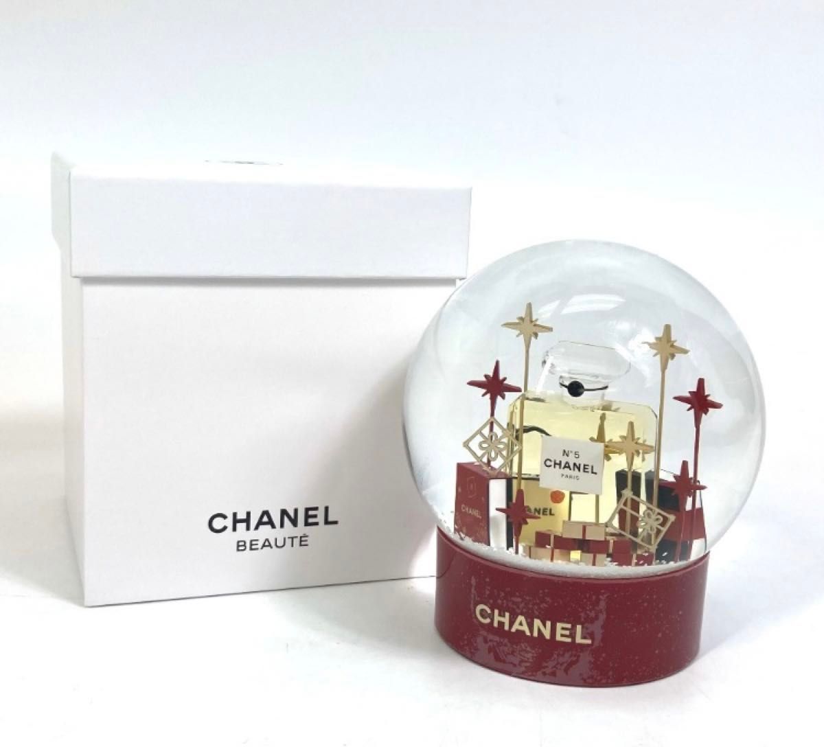 【新品未使用】シャネル CHANEL 香水瓶 No.5 スノードーム 2022 VIPクリスマス限定品