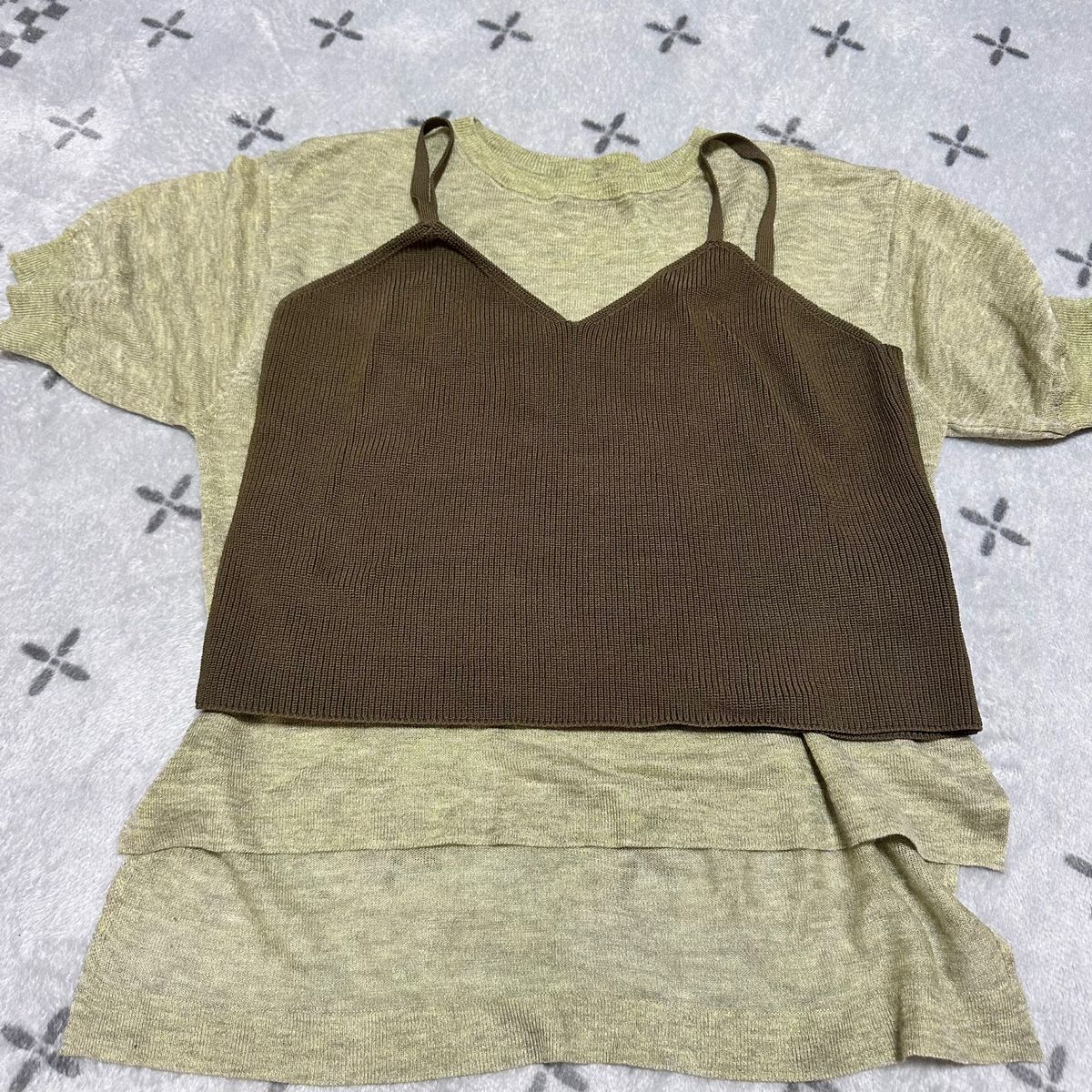 ビスチェセットシアープルオーバー 2way ITEMS URBANRESEARCH