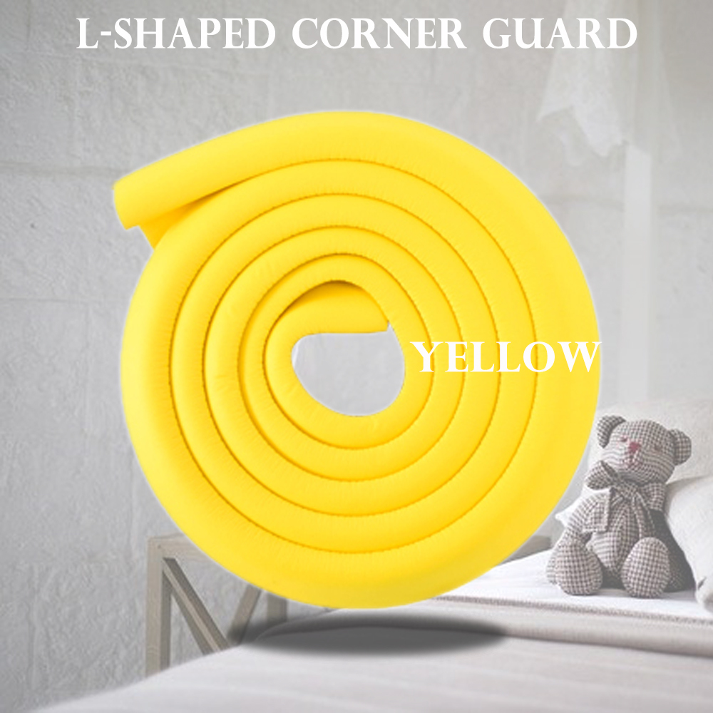  yellow corner guard L character type total length approximately 2m corner cushion injury prevention impact absorption cushion baby child safety 