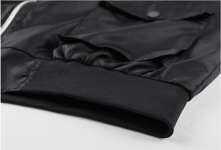ミリタリージャケット メンズ 上着 フライトジャケット　 ジャンパー M～4XL 3色　　ブラック_画像9