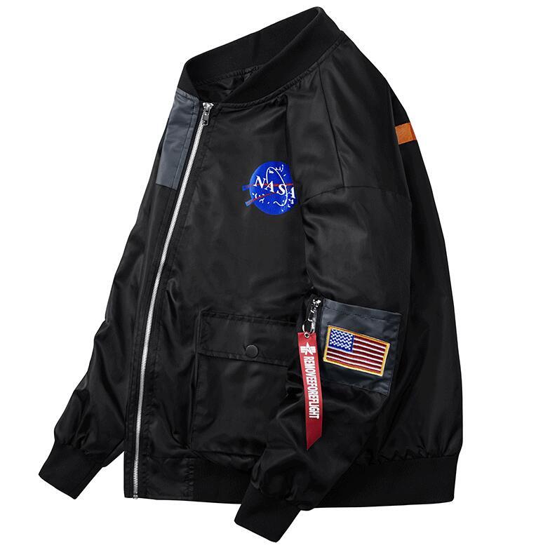 ミリタリージャケット メンズ 上着 フライトジャケット　 ジャンパー M～4XL 3色　　ブラック_画像6