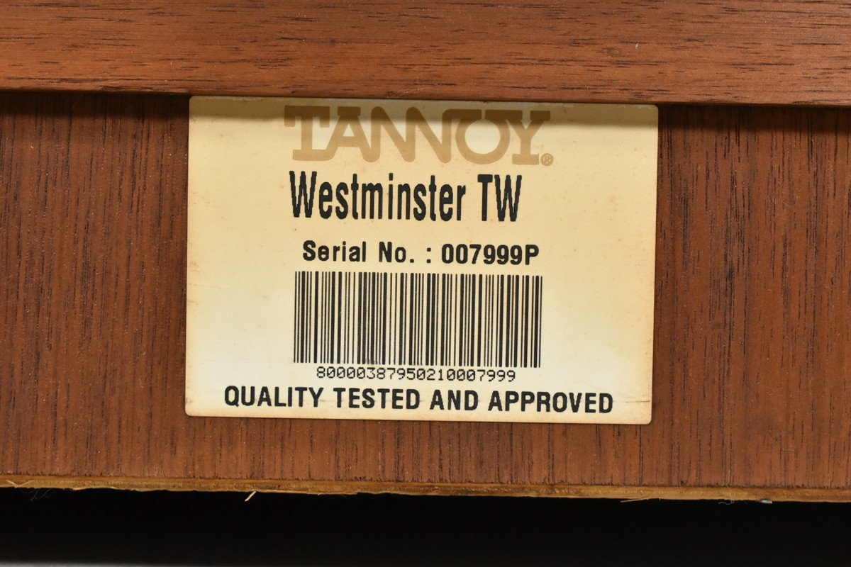 ★ TANNOY Westminster TW タンノイ ウエストミンスター スピーカー ペア ★ 法人様のみ JITBOX利用可能 ★_画像8