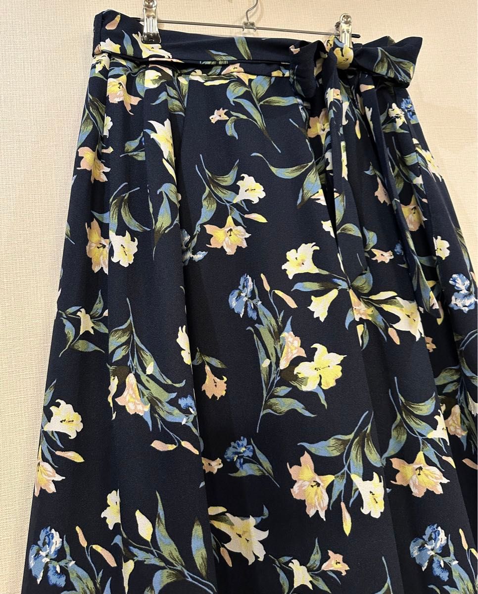 ◆花柄スカート フレアスカート ロングスカート 大きいサイズ