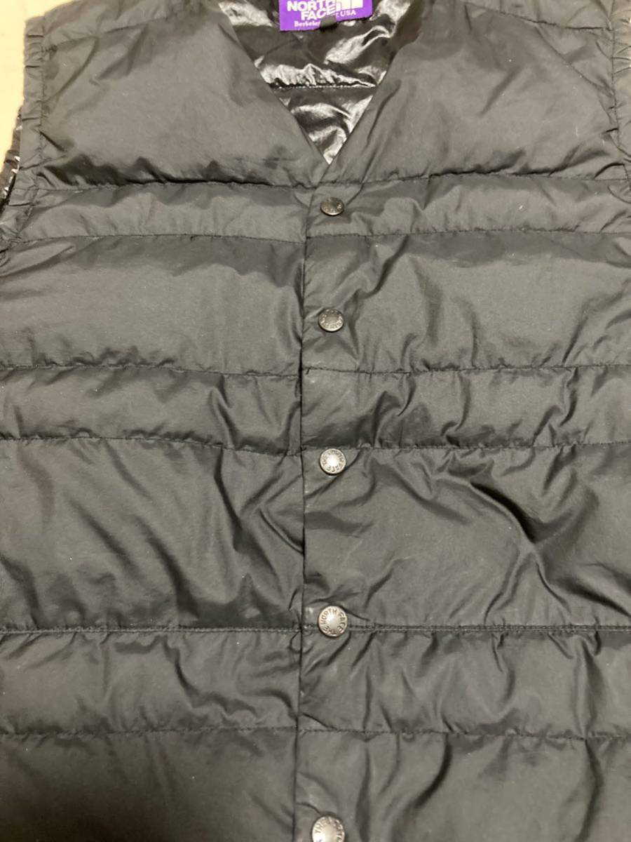 THE NORTH FACE PURPLE LABEL ノースフェイス パープル レーベル インナー ダウン ベスト 光電子 DOWN VEST ND2552N ブラック サイズ S_画像5