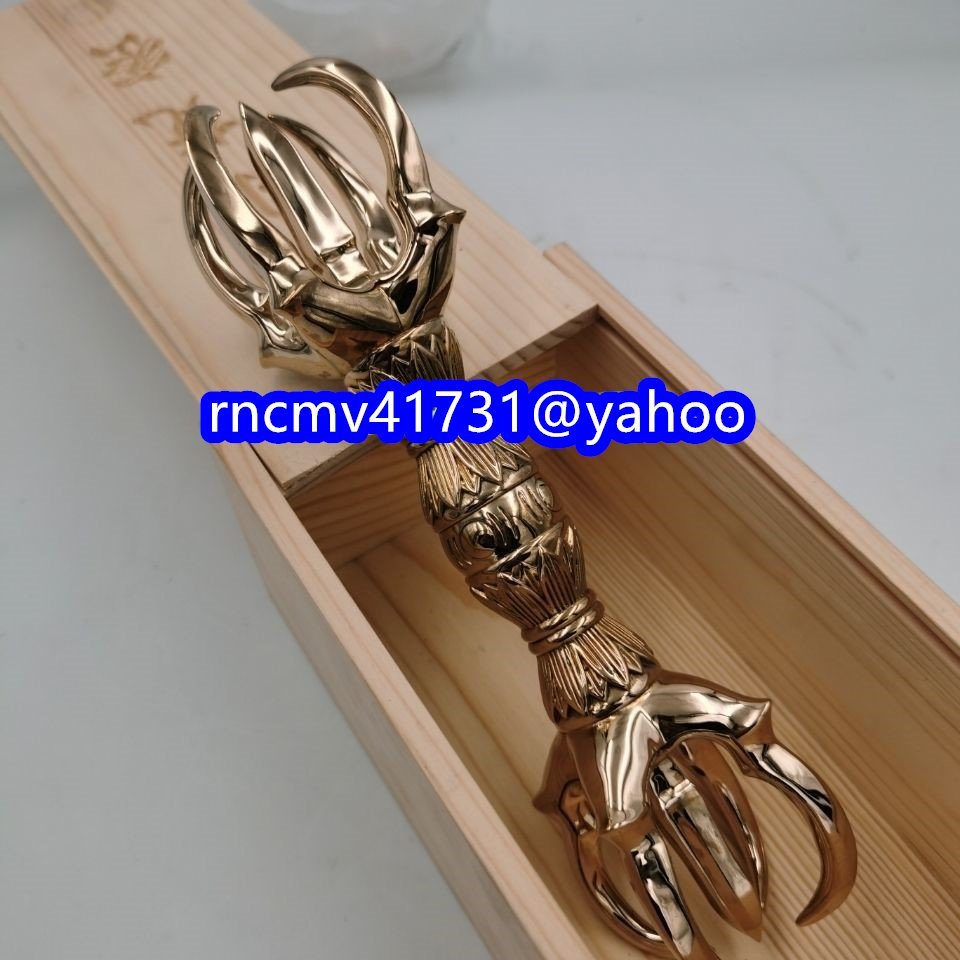 81SHOP」五鈷杵☆真言宗 金剛杵 密教法具 寺院仏具 銅製 磨き 81SHOP」五鈷杵☆真言宗 金剛杵 密教法具 寺院仏具 銅製 磨き