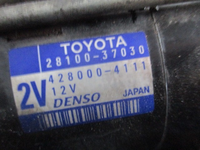 トヨタ ZRR70 ノア スターターモーター セルモーター 28100-37030 428000-4111_画像2