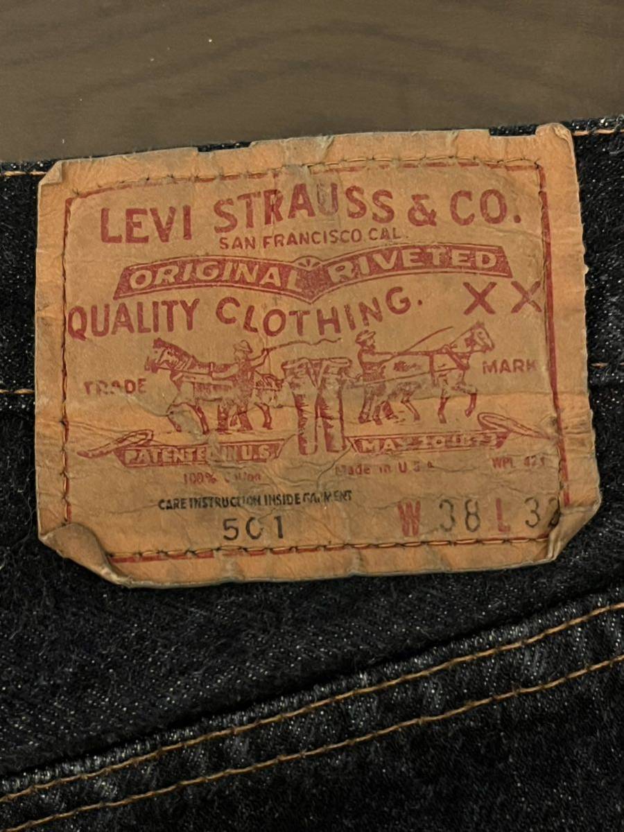 ☆ 希少ボタン裏刻印2 70s オリジナル リーバイス501 66前期 シングル levis ヴィンテージ ビッグE XX ☆_画像3