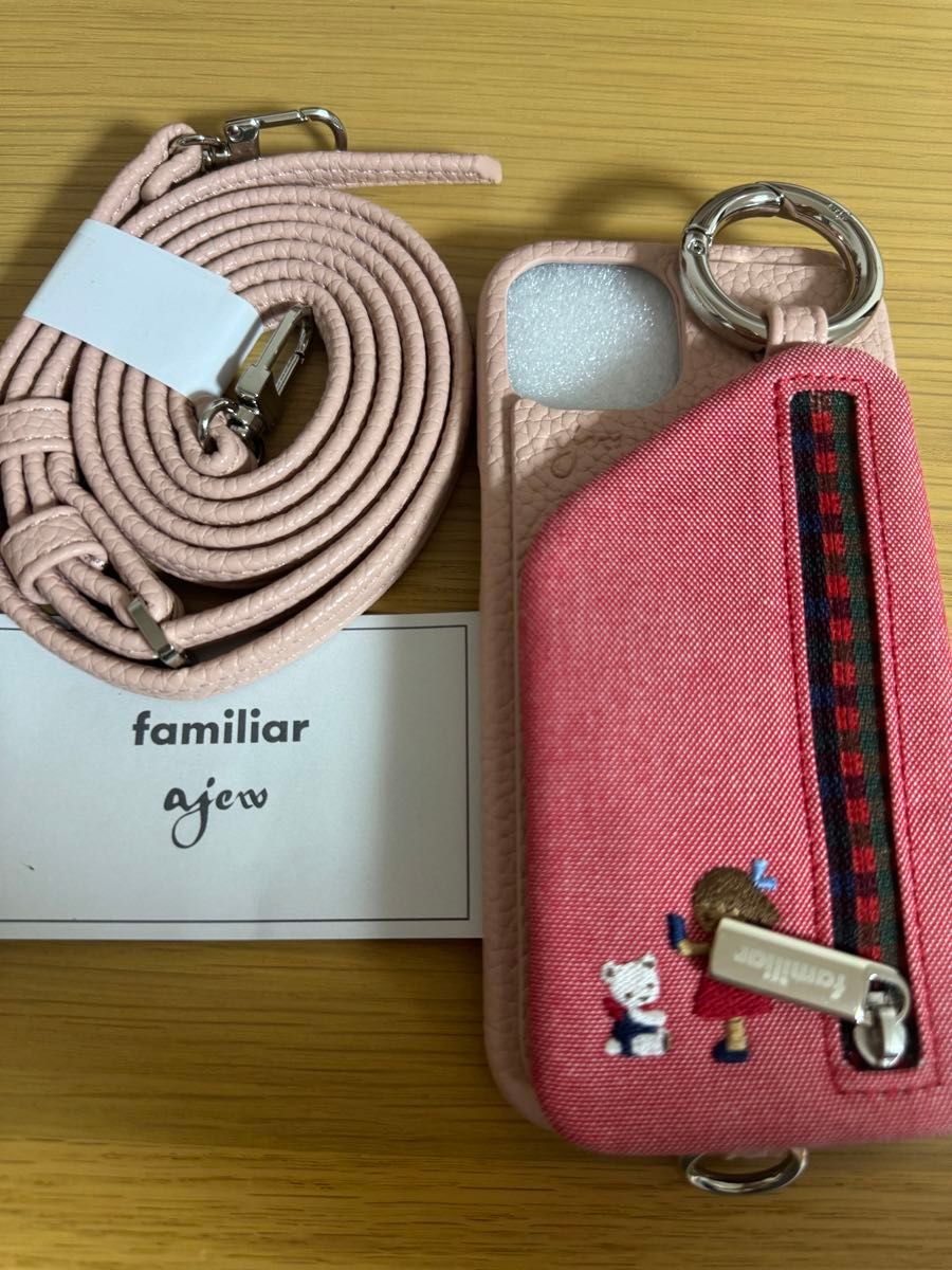 familiar別注】 iPhone13対応 / pink ( 完売) エジュー familiar別注】 iPhone13対応 / pink ( 完売) エジュー