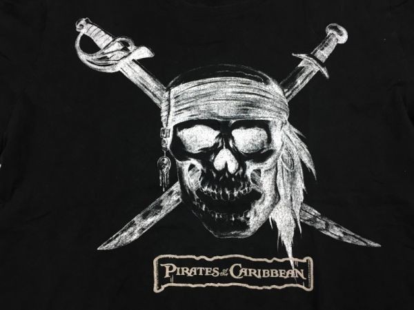 ユニクロ UNIQLO UT パイレーツオブカリビアン Pirates of the Caribbean 半袖Tシャツ カットソー メンズ 大きいサイズ XL 黒の画像3