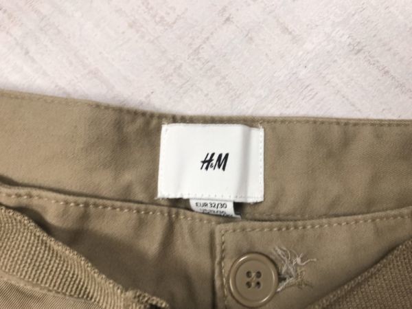 H&M エイチアンドエム テック ストリート アウトドア アメカジ ワイド クライミング カーゴ パンツ ボトムス メンズ 32/30 ベージュ_画像2