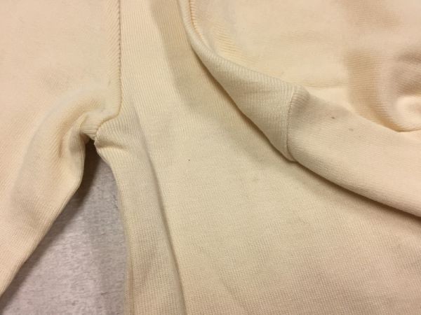  Ralph Lauren Ralph Lauren trad V neck long sleeve knitted T-shirt cut and sewn lady's cotton 100% M beige 