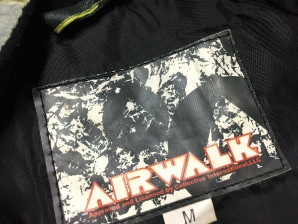 エアウォーク AIRWALK スポーツ ストリート アウトドア チェック 中綿スキージャケット パーカー メンズ ポリエステル100% M 黄緑_画像2