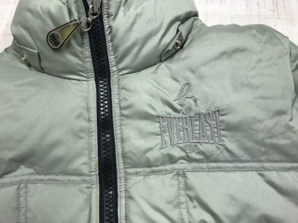  Agnes B agnes b. × EVERLAST ever last sport Street mode cropped pants down jacket lady's collaboration XXS gray 