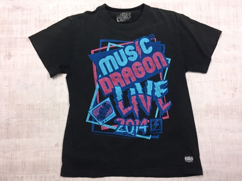ルーディーズ rudie's × ミュージックドラゴン LIVE 2014 フェス ロック パンク 半袖Tシャツ メンズ S 黒 BACKNUMBER / MIWA_画像1