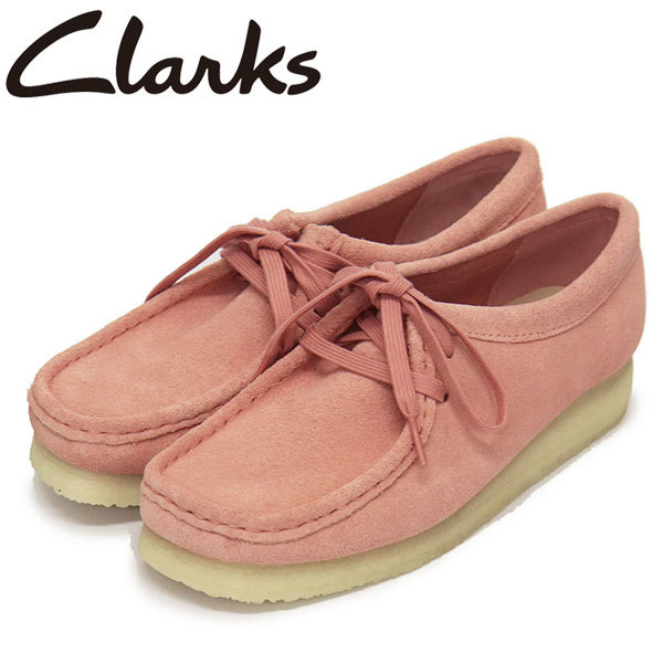 Clarks (クラークス) 26175671 Wallabee. ワラビー レディースシューズ Blush Pink Suede CL111 UK5.5-約24.5cm