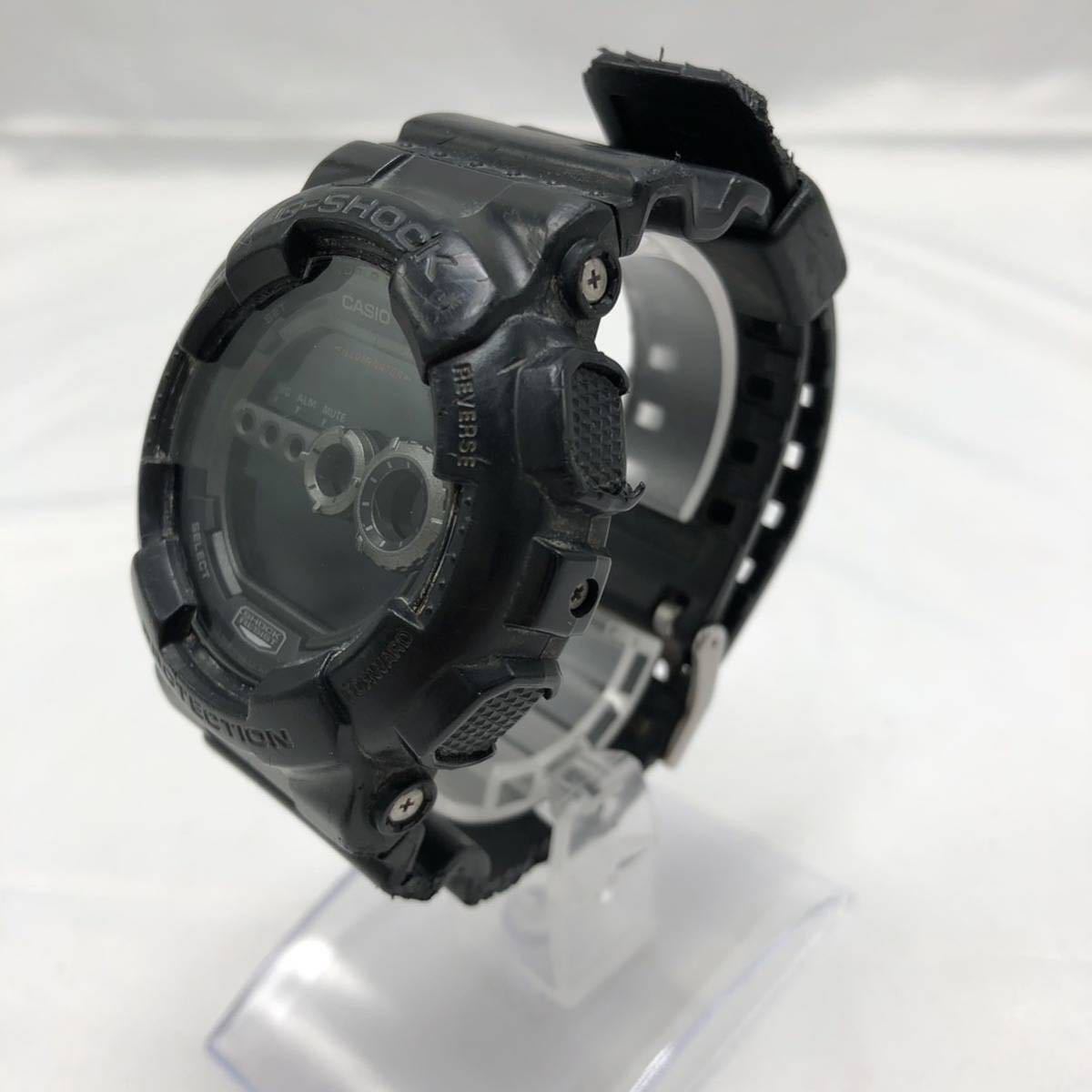 G-SHOCK スーパーイルミネーター　GD-100 デジタル　腕時計 本体のみ　不動　中古　YS 4G3E_画像3