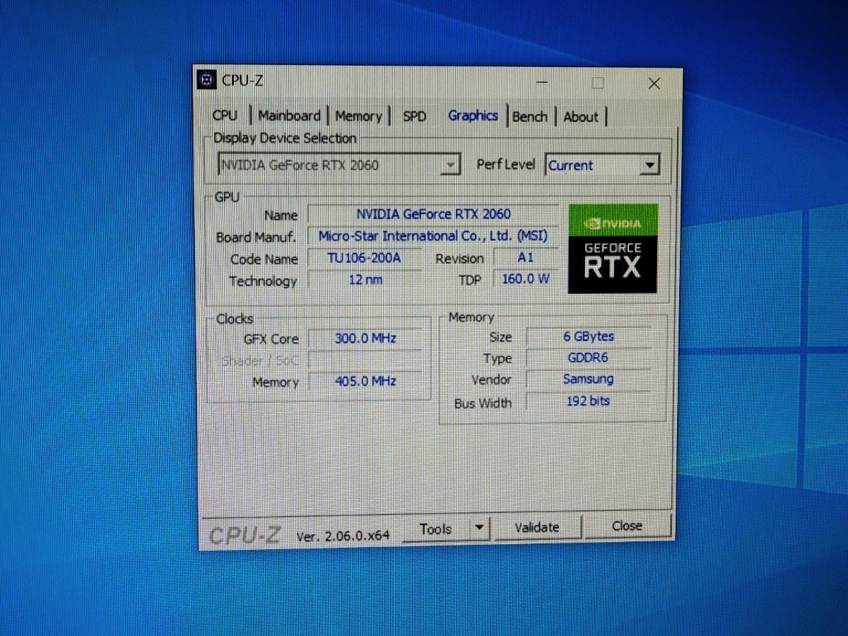 グラフィックボード GeForce RTX 2060 MSI VENTUS 動作確認済 美 グラフィックボード GeForce RTX 2060 MSI VENTUS 動作確認済 美