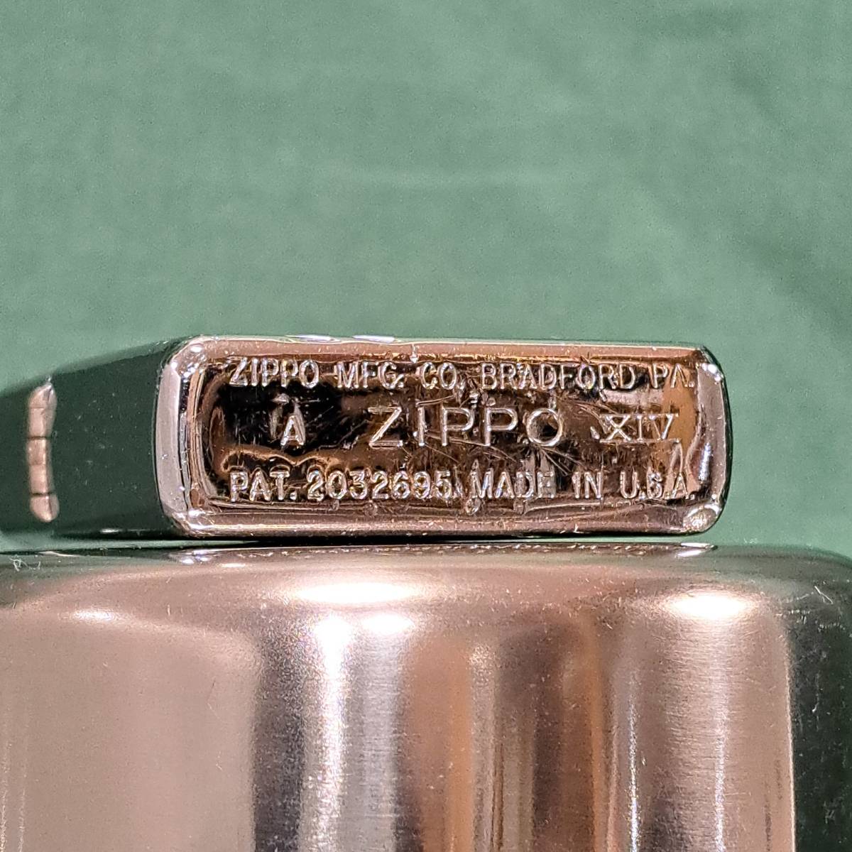 1000円～ zippo 美品 ダイアゴナルライン ビンテージ レプリカ DIAGONAL LINE 1998年製 SILVER color ジッポー オイルライター USA ZA29_画像3