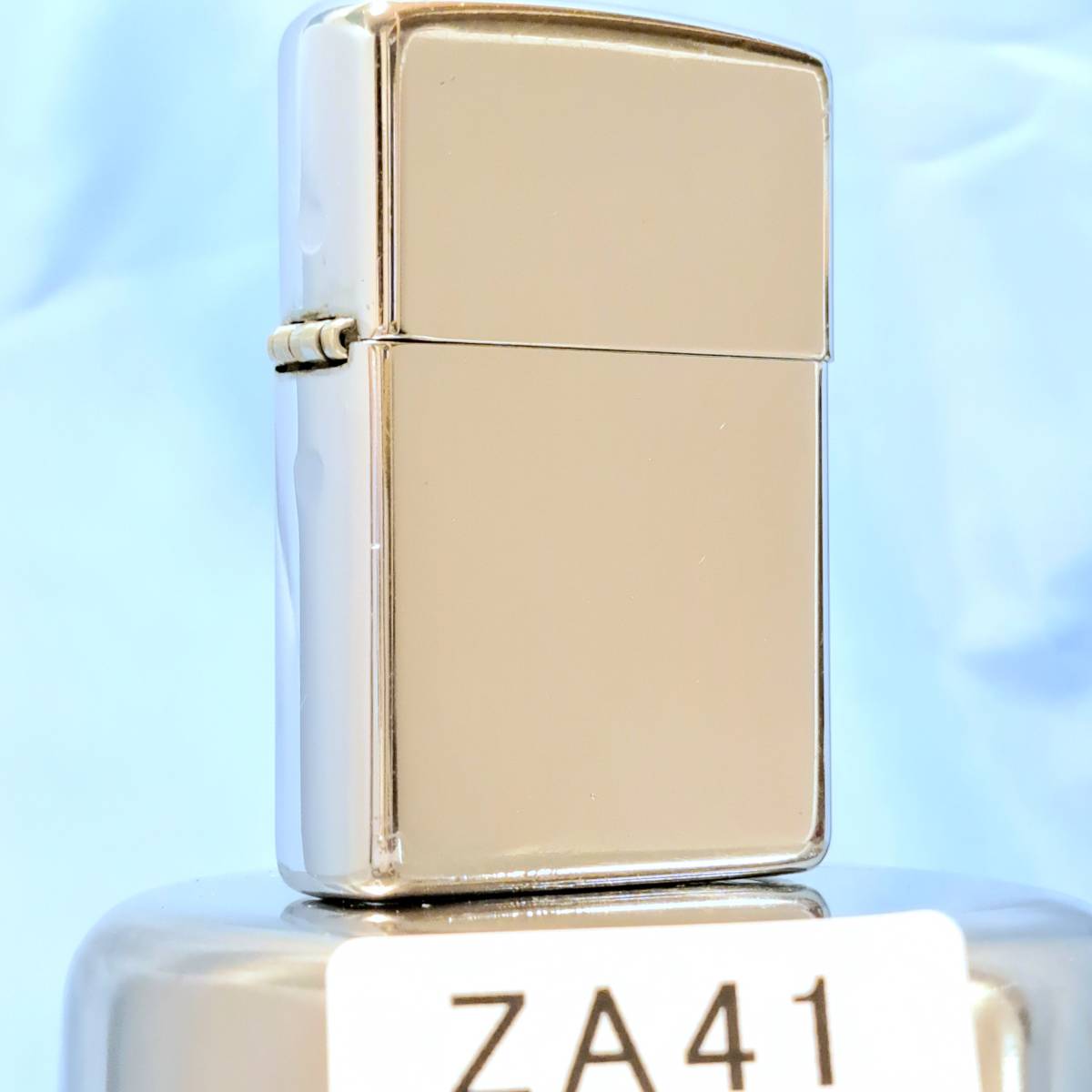 1000円～ zippo 美品 ハイポリッシュクローム 鏡面仕上げ加工 HighPolish Chrome SILVER color ジッポー オイルライター USA ZA41_画像1