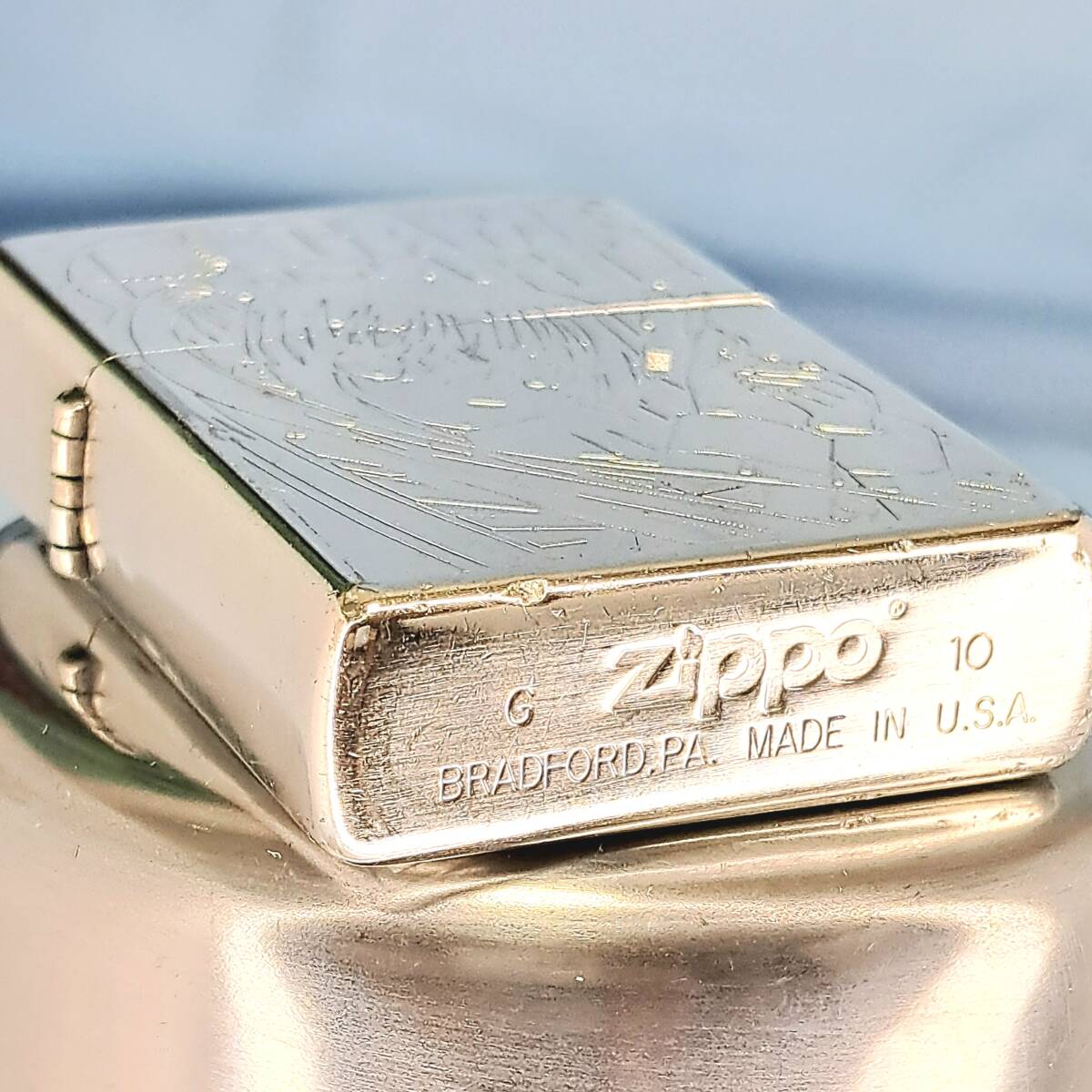 1000円～ zippo 美品 リトルバスターズ！エクスタシー朱鷺戸沙耶 コミケ限定 2010年製 アニメ ジッポー シルバー SILVER color USA ZB02_画像6