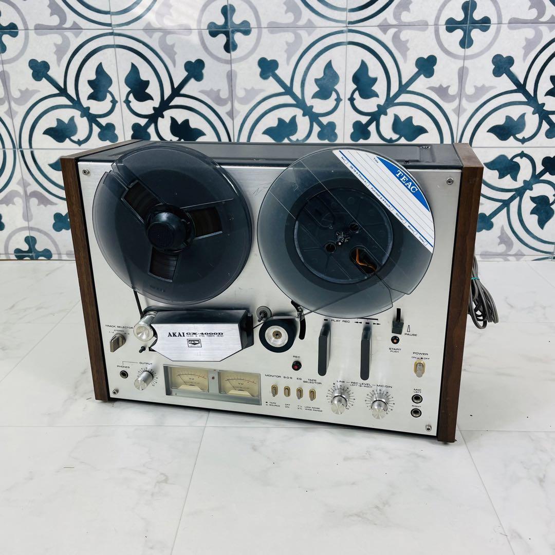 ジャンク品 AKAI アカイ オープンデッキリール GX-4000D 回転OK ジャンク品 AKAI アカイ オープンデッキリール GX-4000D 回転OK
