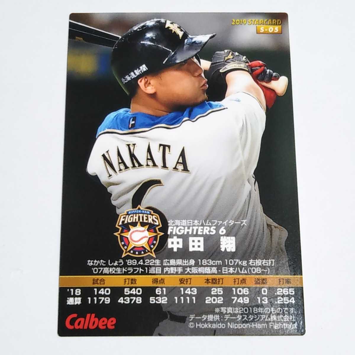 カルビープロ野球 2019 日本ハム 中田翔 スターカード S-05_画像2