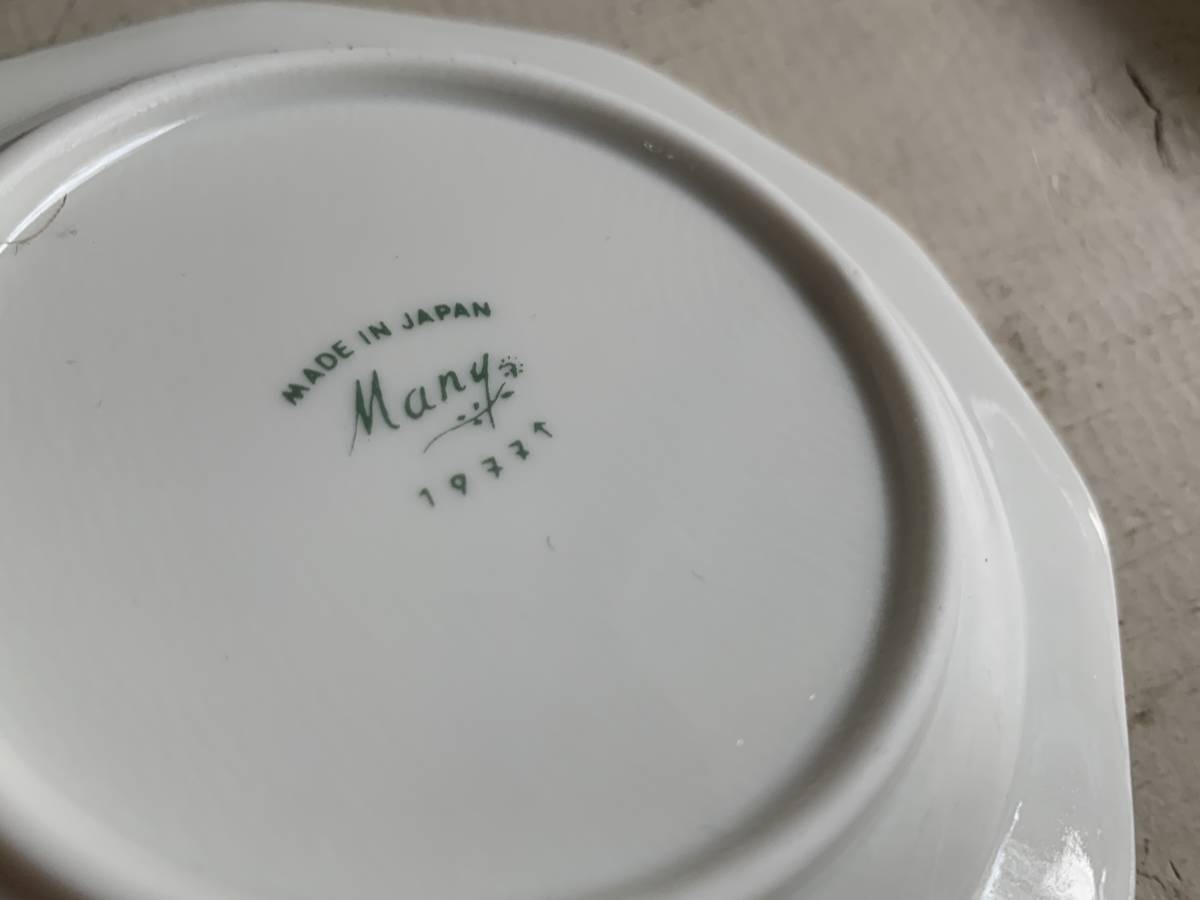 ◆F11◆Many　マニー ロココ　10角コースター　陶器　5枚セット　参考価格4,675円_画像3