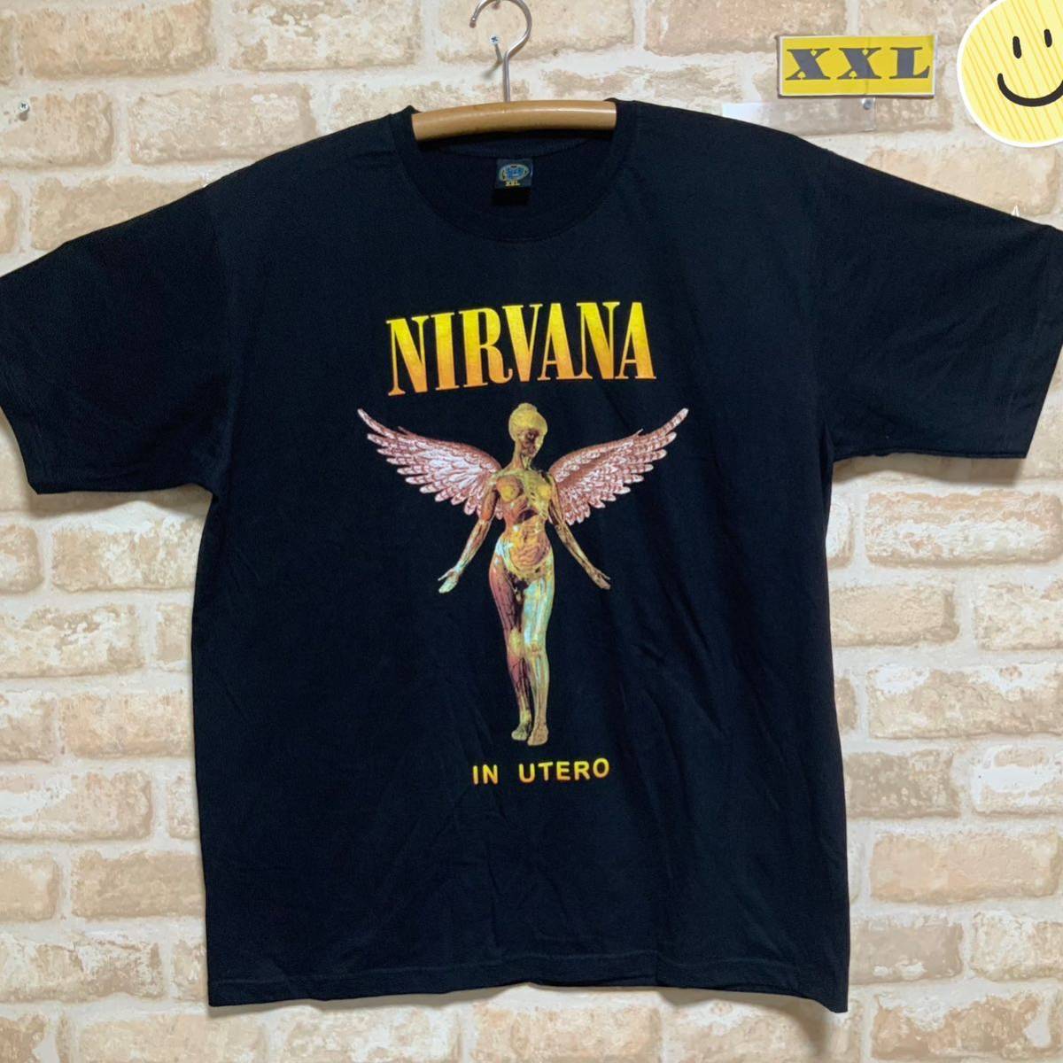 ニルヴァーナ ニルバーナ Tシャツ　XXLサイズ　IN UTERO ロックバンド　半袖　Nirvana_画像1