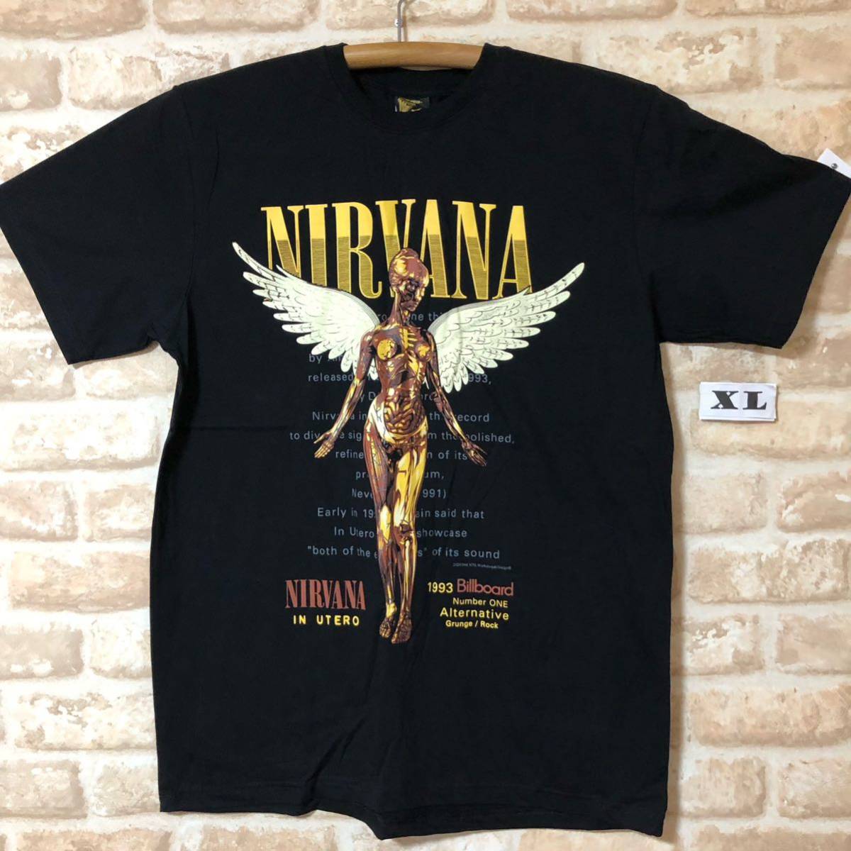 ニルバーナ ニルヴァーナ Tシャツ　XLサイズ　管164 Nirvana ロックバンド_画像1