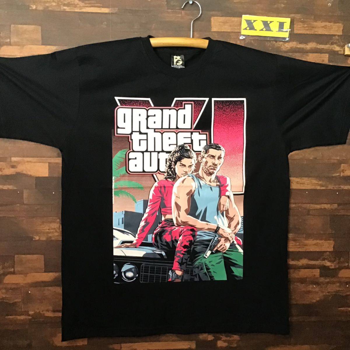 グランドセフトオート　6 イラスト　Tシャツ　XXLサイズ　Grand Theft Auto 半袖_画像1
