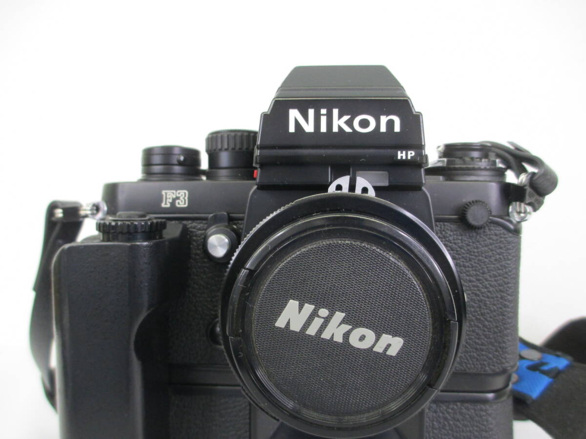 SDD-2【美品 動作未確認 ジャンク】⑦ Nikon　F3 Moter Drive MD-4付 (電池室予備付) GN AUTO NIKKOR 1:2.8 ｆ=45mm　レンズフィルター付_画像6