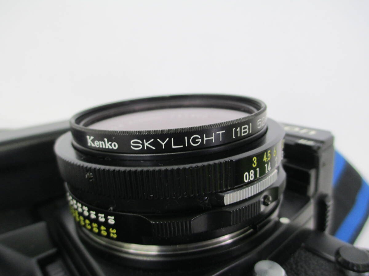 SDD-2【美品 動作未確認 ジャンク】⑦ Nikon　F3 Moter Drive MD-4付 (電池室予備付) GN AUTO NIKKOR 1:2.8 ｆ=45mm　レンズフィルター付_画像4