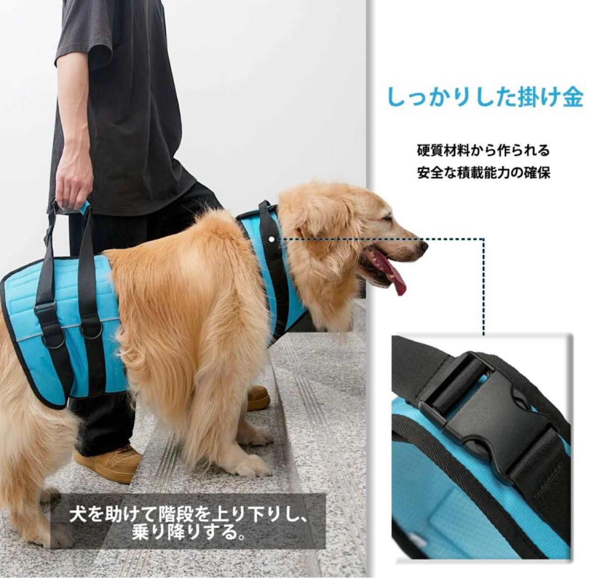 Wintchuk老犬 介護用品 犬 歩行補助 ハーネス 介護用ハーネス お散歩 取り外し可能 調整可能ハーネス(S,オレンジ)